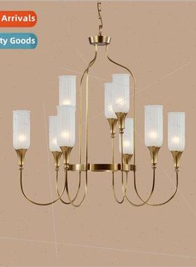 New American all copper chandelier countryside modern simple