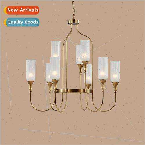 New American all copper chandelier countryside modern simple