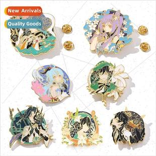 Wendy secon game badge metal elf Zhong brooch around God