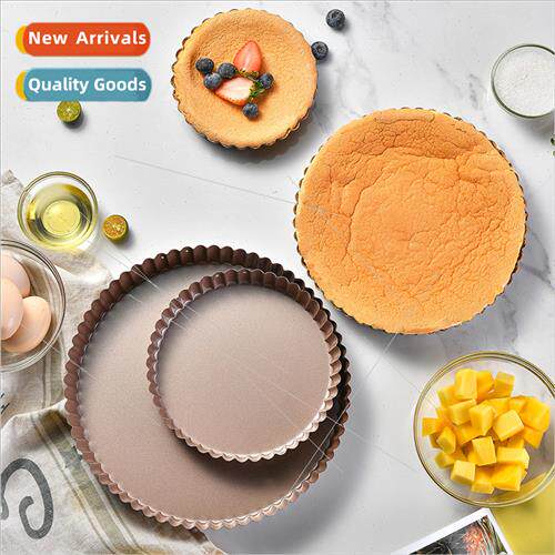 Golden carbon steel lace cake mold baking pan pizza pan home