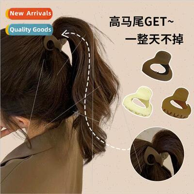 Small grab clip high ponytail fixed artifacts bangs shark ha