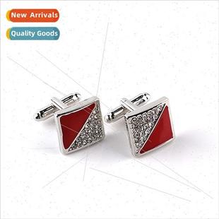 drip diamond cufflinks Europe women oil men universa fashion