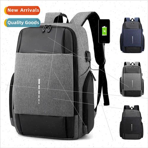 new men business computer bag USB charging backpack shoulder