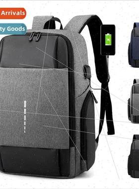 new men business computer bag USB charging backpack shoulder