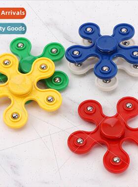 Five beads fingertip gyro 5 leaves bearing steel ball gyro r