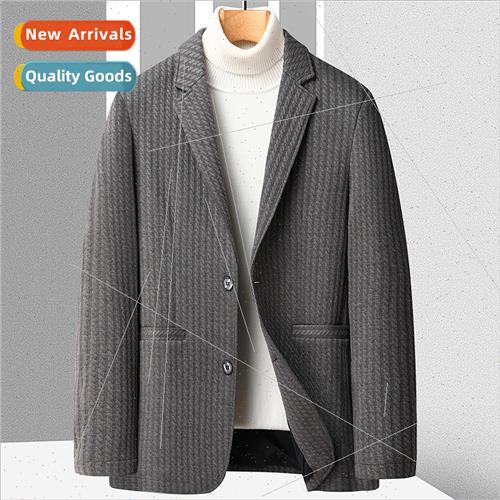 2023 Spring Autumn thin young men plaid knted su jacket casu