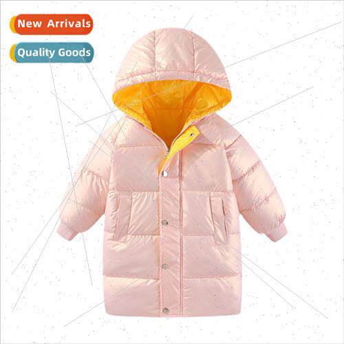 Childrens childrens down jacket dazzle color thickened in th