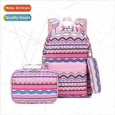 Wind tide shoulder bag new famous print student schoolbag th