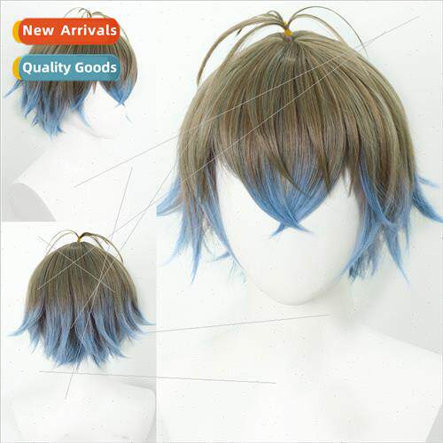 Anime wig virtual anchor vTuber Rainbow Society ShuYamino pi