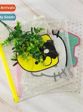 Korea Creative Cute Cartoon Transparent File Bags A4 File Ba