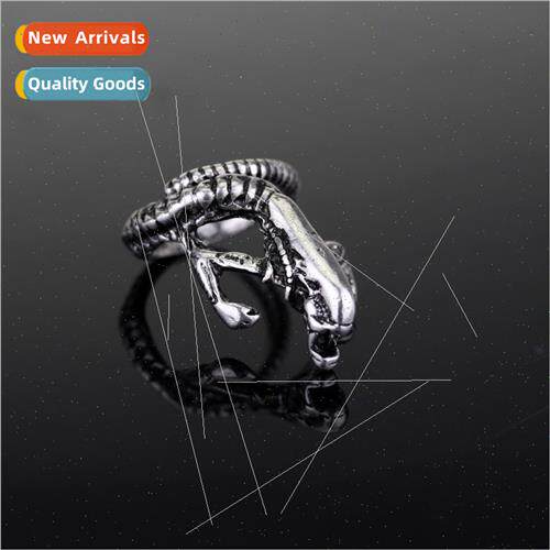 Jewelry Personalized Exaggerated zard Open End Ring Vintage