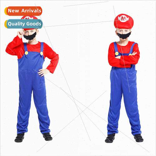 Halloween cosplay costumes male childrens Christmas Super Ma