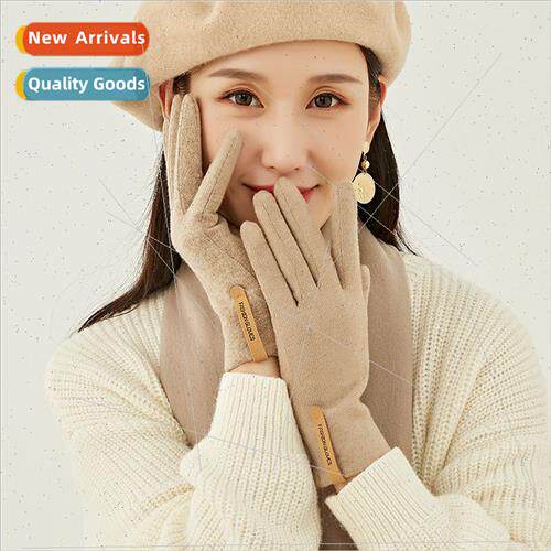 Warm gloves female winter N172 outdoor cycling warm padded e