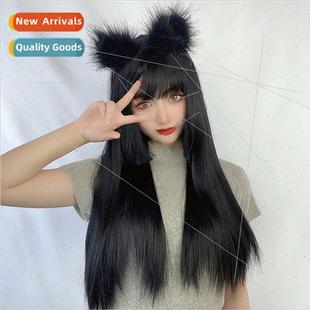 cut long repair natural cos princess bangs air female Wig