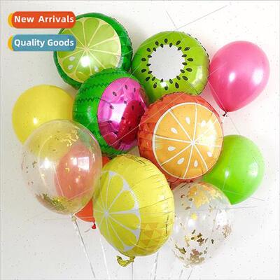 18 inch fru balloon strawberry orange watermelon dragon fru