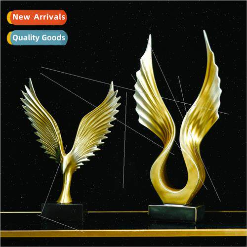 Golden Wings Ornament ving Room Study Wine Cooler Decoration