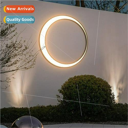 Modern personalized background wall outdoor waterprocrescent