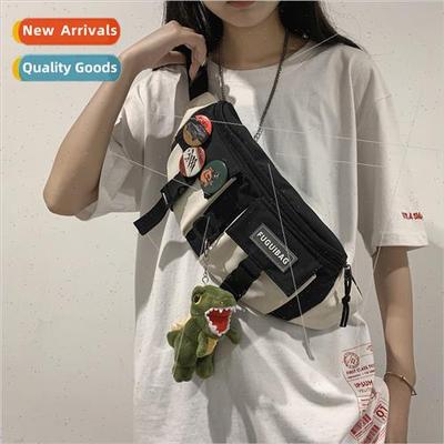 fashion men shoulder bag set couple small waist bag lightwei