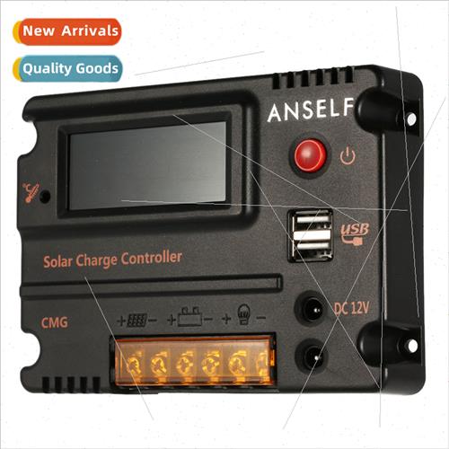 Solar Power Controller 12V24V20A USB DC LCD Screen Intellige