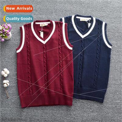 New college Brish JK unim V-neck men women twist between col