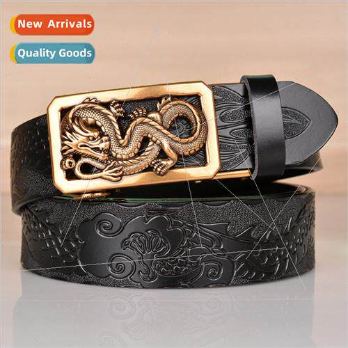 Ethnic disk dragon automatic buckle belt personalized dragon
