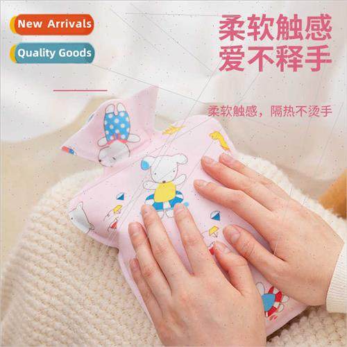 Plush hot water bag cartoon hand warmer large thickened warm