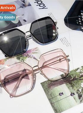 2019 new large frame sunglasses female Korean tide retro sun