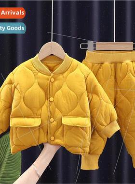 Autumn and Winter Childrens Solid Color Cotton Clothing New