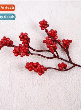 mulation Christmas berries red foam fru holly branch shootin