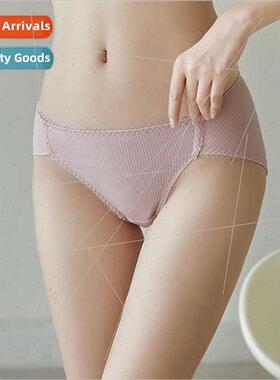 lk mid-waist small teeth edge panties thin high open vertica