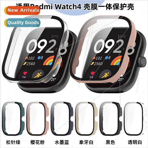 适用watch 4 protective case Redmi Watch4 case PC+tempered fi