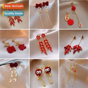 Christmas winter needle Chr fall crystal earrings lver bow
