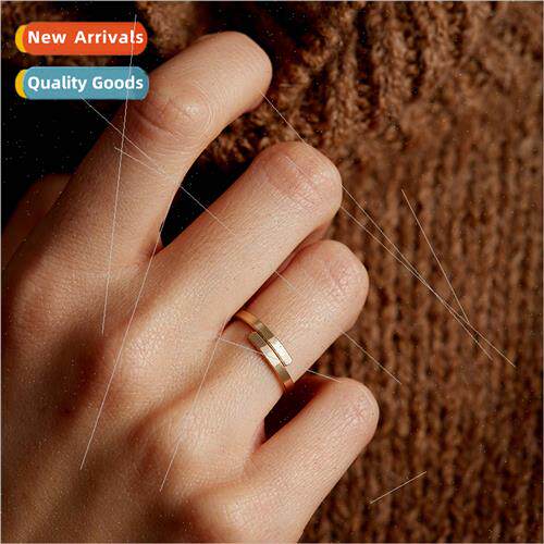 Open Couple Ring mple Stainless Steel Geometric Glossy Ring