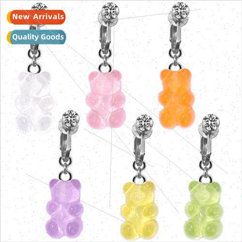 Europe Bear Belly Button Clip Ear Clips Dual Purpose Animal