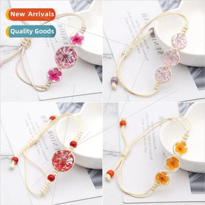 Japan Accessories Plant Specimen Dried Flower Bracelet A sky