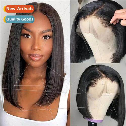 Europe fashion wig o head center parted short head cover fro