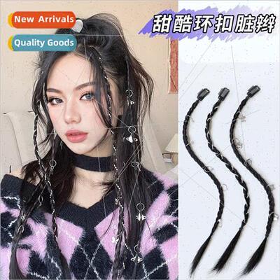 Y2K boxer braid wig women a card Spice Girls fishbone twist