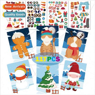 CM2207003 Christmas DIY Stickers Christmas Stickers Cartoon