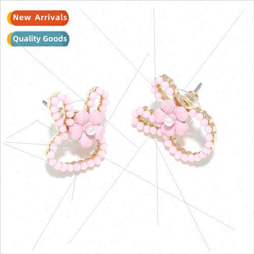 Korea fresh sweet cartoon rabb head alloy rice beads imation