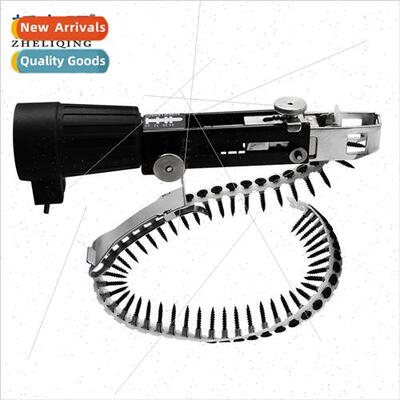 Repeating gun electric screwdriver on plasterboard tool auto
