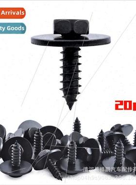 10pcs auto universal 5*19mm fixing screws 10mm hexagonal was