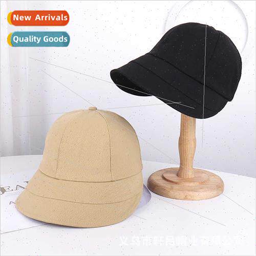 New Korea solid color hundred duck tongue cap female splicin