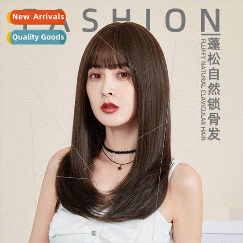 Wig female long hair inner buckle shoulder locks hair summer