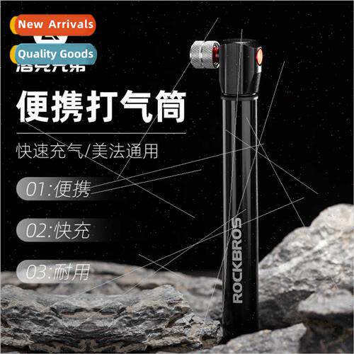 Pump high-pressure portable mini bike road mountain bike bas