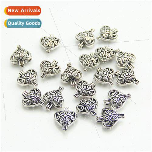 New DIY jewelry accessories can be opened heart-shaped hollo