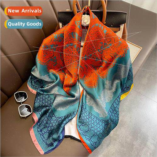 Chinese classic blue orange large flowers 110 simulation sil