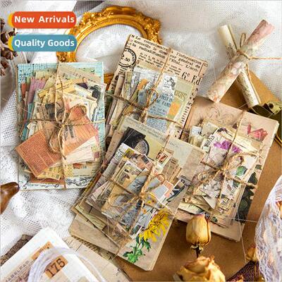 Memory Theater Material Pack Floral Vintage English Old News
