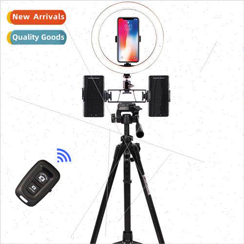 Mobile phone bracket fill light anchor multi-camera tripod v