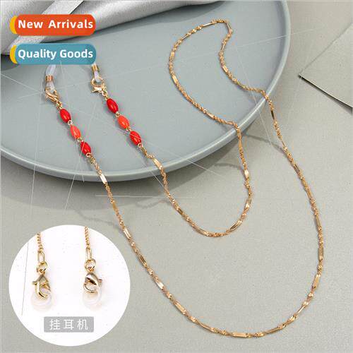 Korea when ruby delicate gold chain detachable glasses chain