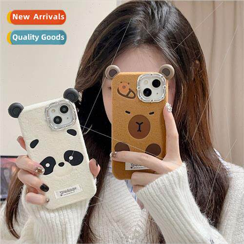 Plush small puffer fish three-dimensional ears 适用 iPhone13